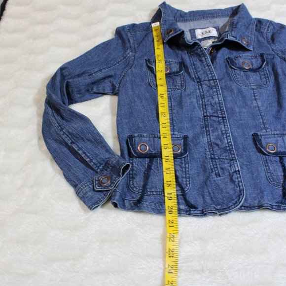 LIVE A LITTLE Size M Medium Denim Jacket Jean - Picture 2 of 7